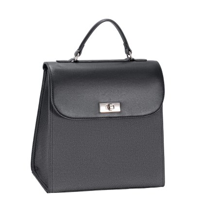 David Jones Flap Backpack Black