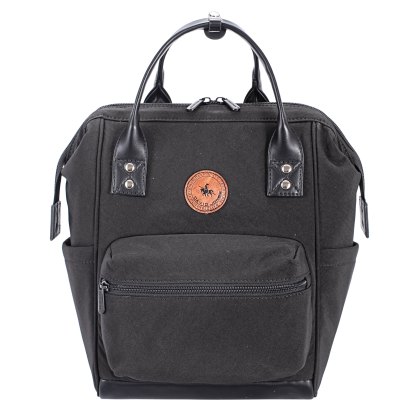 David Jones Structured Backpack Black