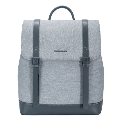 David Jones Canvas Effect Backpack Blue Jean