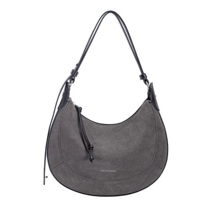 David Jones Faux Suede Shoulder Bag Black