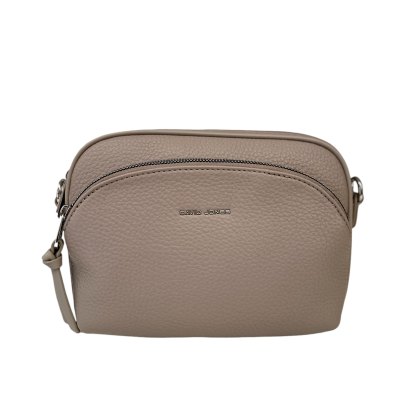David Jones Twin Pocket Crossbody Bag Gravel