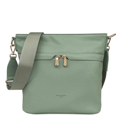 David Jones Slouchy Crossbody Bag Aqua Green