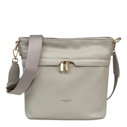 David Jones Slouchy Crossbody Bag Warm Grey
