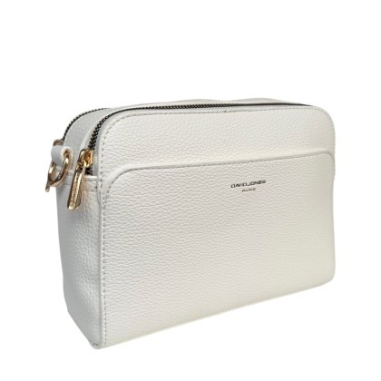 David Jones Twin Zip Camera Bag White