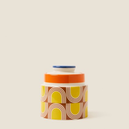 Orla Kiely Aura Storage Jar Orange
