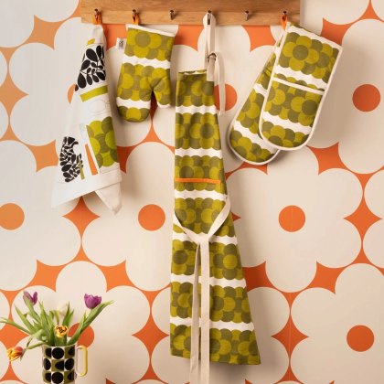 Orla Kiely Retro Stripe Apron Green