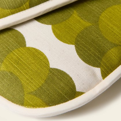 Orla Kiely Retro Stripe Double Oven Glove Green