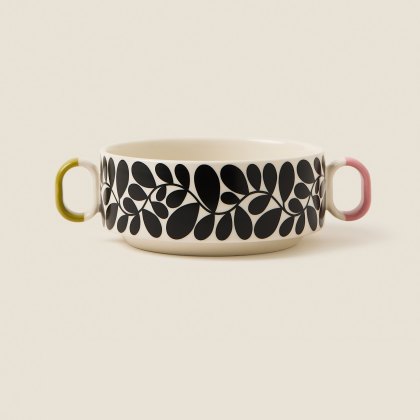 Orla Kiely Sycamore Stripe Cereal Bowl Black