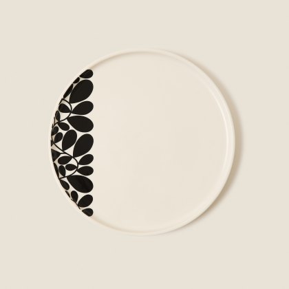 Orla Kiely Sycamore Stripe Dinner Plate Black