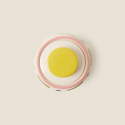 Orla Kiely Spot Square Oval Storage Jar Pink
