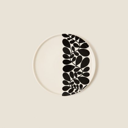 Orla Kiely Sycamore Stripe Side Plate Black