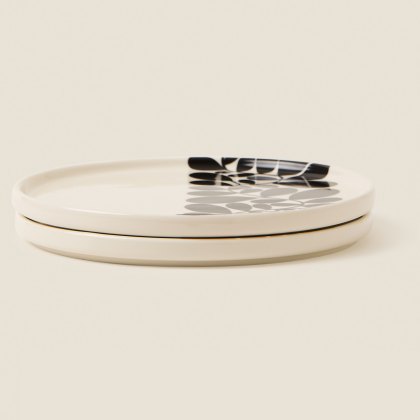 Orla Kiely Sycamore Stripe Side Plate Black