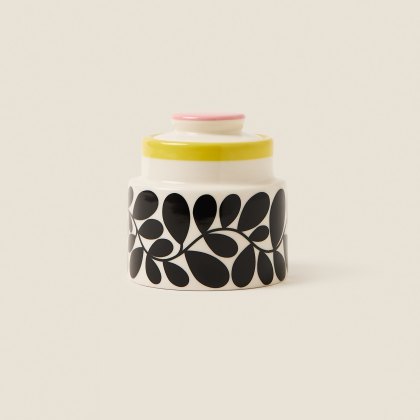 Orla Kiely Sycamore Stripe Sugar Bowl Yellow
