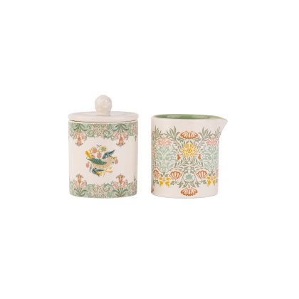 William Morris Kennet Gardens Sugar Bowl & Creamer Jug Set