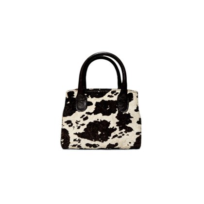 Ashwood Leather Hair-on-Hide Handbag with Crossbody Strap