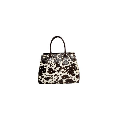 Ashwood Leather Hair-on-Hide Handbag with Detachable Strap