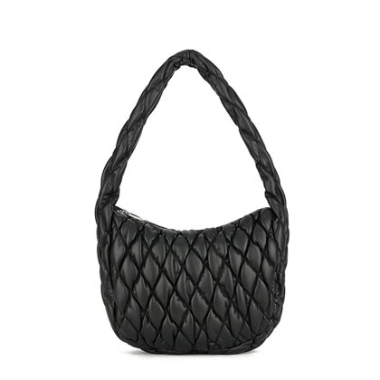 Long & Son Quilted Shoulder Bag Black