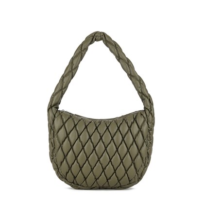 Long & Son Quilted Shoulder Bag Green