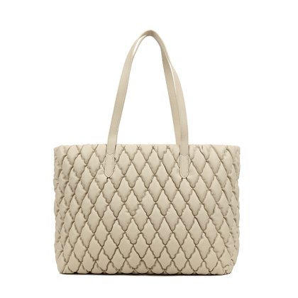 Long & Son Quilted Tote Bag Beige