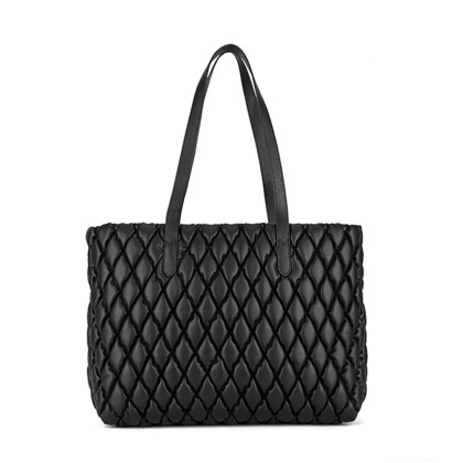 Long & Son Quilted Tote Bag Black