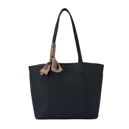 Long & Son Structured Shopper Tote Bag Navy