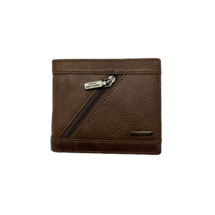 Long & Son Assorted Mens Zipper Leather Wallets