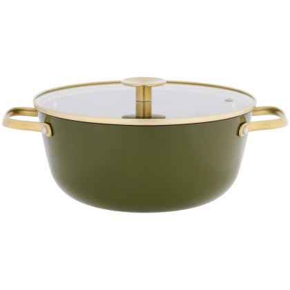 Stellar Cast Light 24cm Casserole Olive
