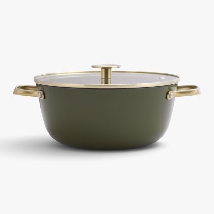 Stellar Cast Light 24cm Casserole Olive Stellar Cast Light 24cm Casserole Olive