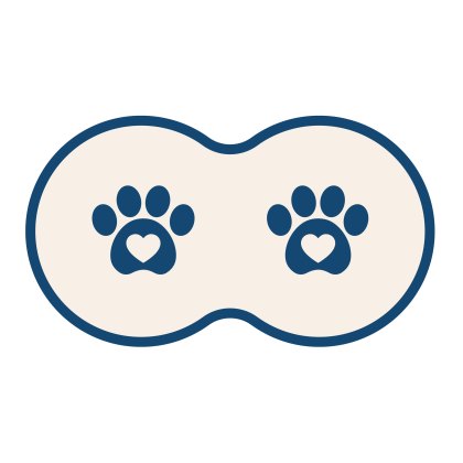 Tradestock PVC Pet Feeding Mat Paw Print