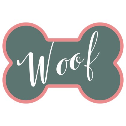 Tradestock PVC Pet Feeding Mat Woof