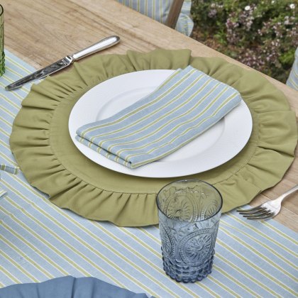 Waltons Carousel Stripe Napkin Sky Set of 4