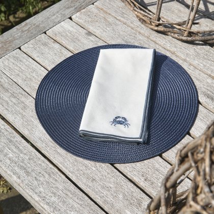 Waltons Embroided Napkin Crab Set of 2