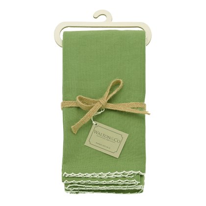 Waltons Scalloped Napkin Apple Set of 4