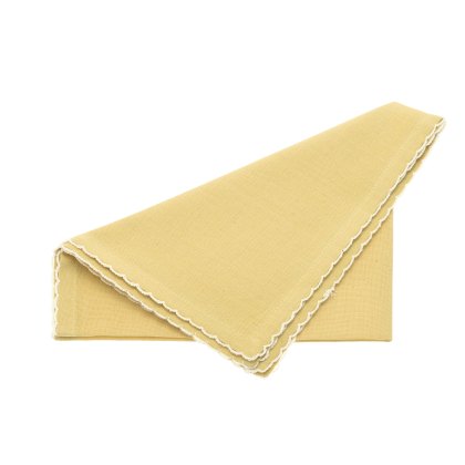 Waltons Scalloped Napkin Buttercup Set of 4