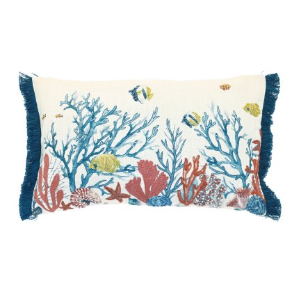 Waltons Embroidered Maritime Cushion