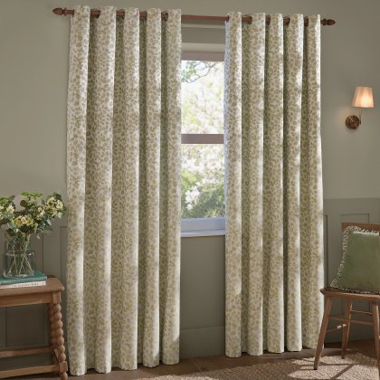 Wylder Grace Leaf Eyelet Curtains Sage Wylder Grace Leaf Eyelet Curtains Sage