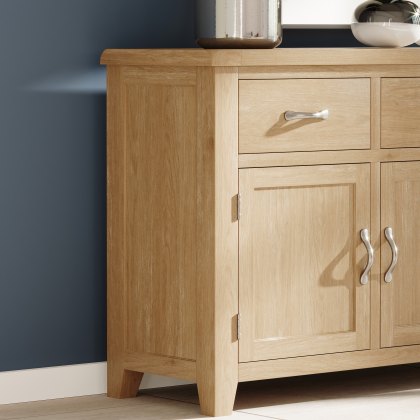 Wiltshire Oak 3 Door 3 Drawer Sideboard