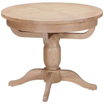 Wiltshire Oak Round Extending Pedestal Table