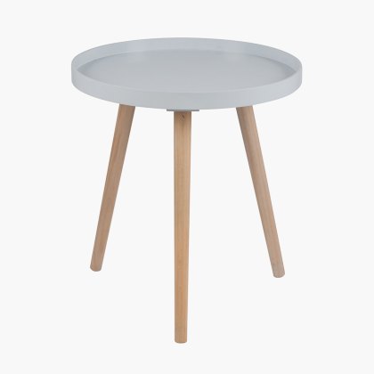 Pacific Halston Light Grey Round Table