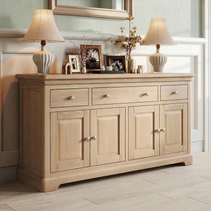 Broadway 4 Door 3 Drawer Sideboard in Oak
