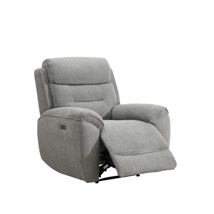 Keswick Power Recliner Chair in Light Grey Keswick Power Recliner Chair in Light Grey