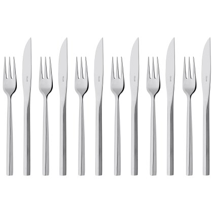Stellar Rochester 12 Piece Steak Knife & Fork Set Stellar Rochester 12 Piece Steak Knife & Fork Set