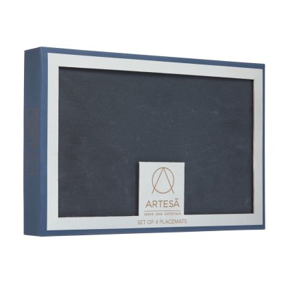 Artesea Set of 4 Slate Grey Placemats