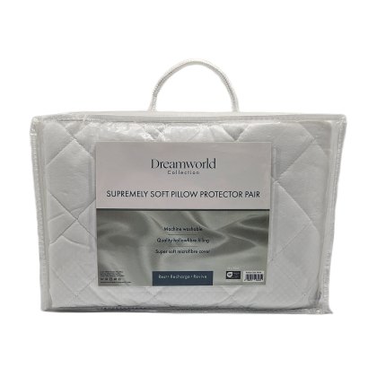 Dreamworld Supremely Soft Pair of Pillow Protectors