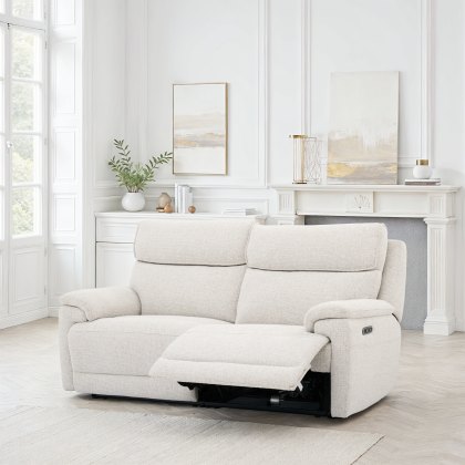 Foster 3 Seater Power Recliner in Linen