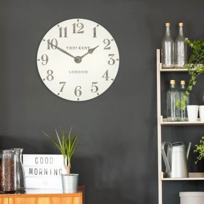 12" Arabic Limestone Wall Clock 12" Arabic Limestone Wall Clock