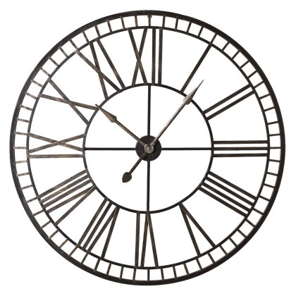 Black and Gold Metal Wall Clock Black and Gold Metal Wall Clock