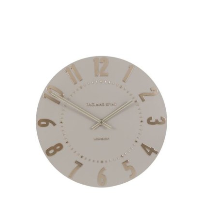 12" Mulberry Wall Clock Silver Cloud 12" Mulberry Wall Clock Silver Cloud
