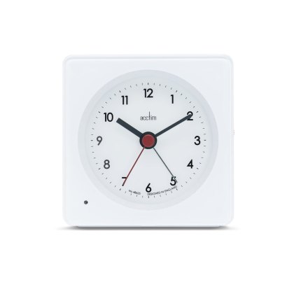 Acctim Barber Analogue Clock White Acctim Barber Analogue Clock White