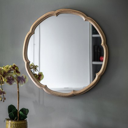 Gallery Florentine Round Mirror Champagne